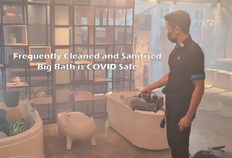 Frequently Cleaned and Sanitised: Big Bath is COVID Safe 让顾客安全又安心 . Bi ...