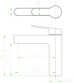 SUS304 Wash Basin Mixer