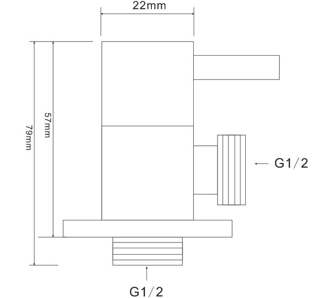 Angle Valve - Black