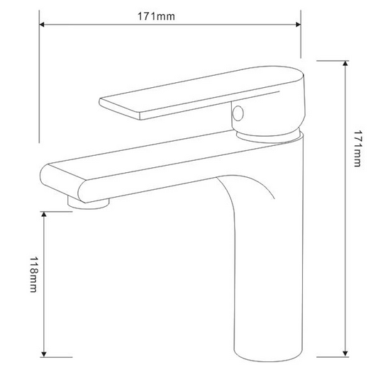 Basin Mixer - Matt Black