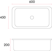 SUS304 Single Bowl Sink