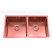 SUS304 Double Bowl Kitchen Sink - Rose Gold