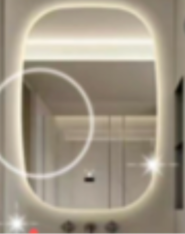 5mm Rectangle LED Mirror c/w Anti-Fog & Touch Sensor