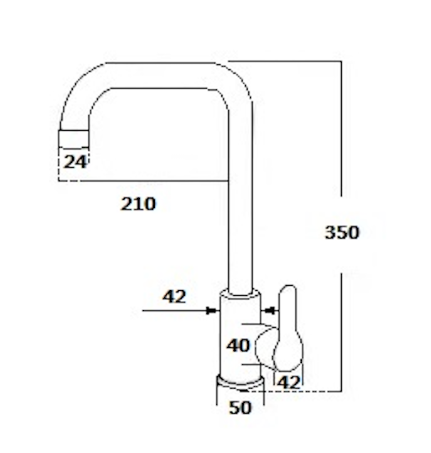 SUS304 Pillar Sink Tap