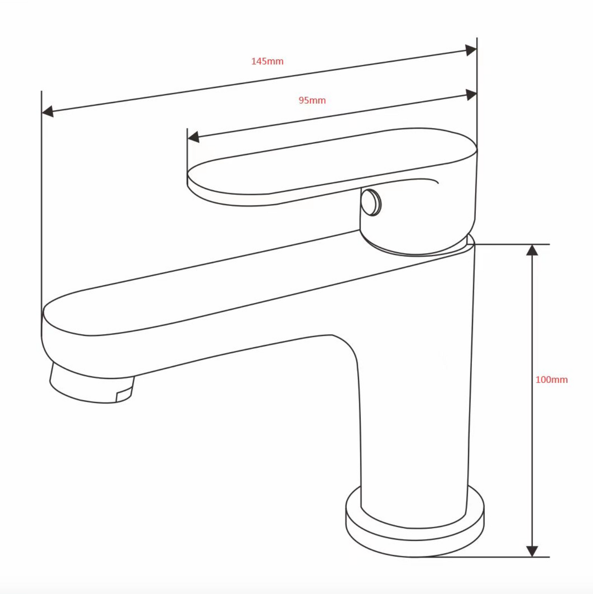 Basin Cold Tap - Grey