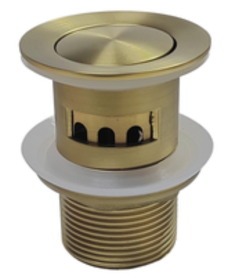 Basin Basket Waste with Overflow - Matt Gold