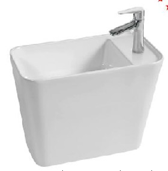 Wall Hung Wash Basin c/w Fixing Bolts - White