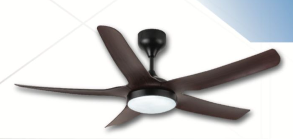Rezo DC Motor LED Ceiling Fan (54") 5 ABS Blade - Dark Wood