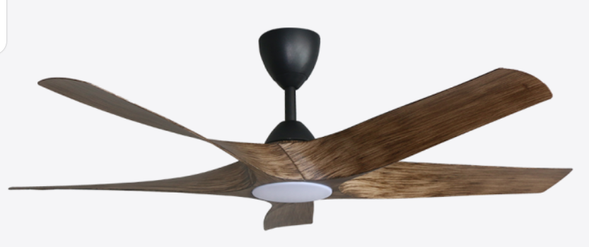 Alpha Ultra Led DC Motor Ceiling Fan- (56 ") 5 ABS Blade 8+8 Speed with Remote control - Oak