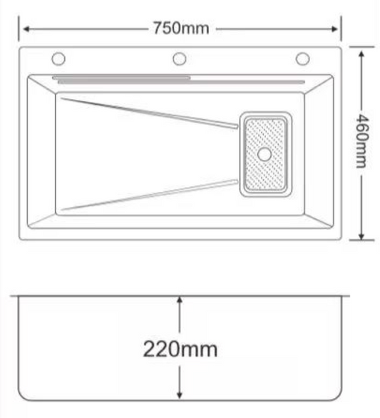 SUS304 Stainless Steel Sink - Satin