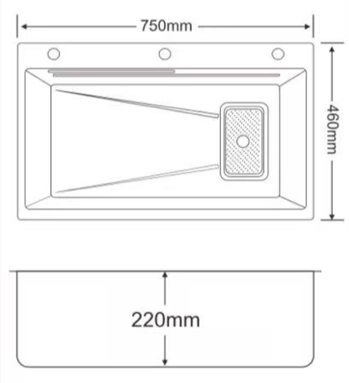 SUS304 Stainless Steel Sink - Satin