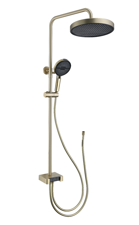 SUS304 Exposed Shower Bar Set (for Instant Water Heater used) - Matt Gold