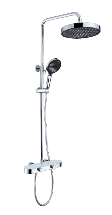 Exposed Shower Bar Set - Chrome