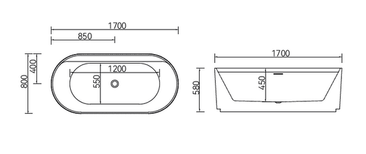 Massage Bath Tub with faucet c/w 4 pcs middle jets, 8 pcs small jets and 8pcs air jets