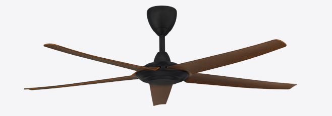 Alpha DC Motor Ceiling Fan- (56 ") 5 ABS Blade 12+12 Speed with Remote control - Walnut