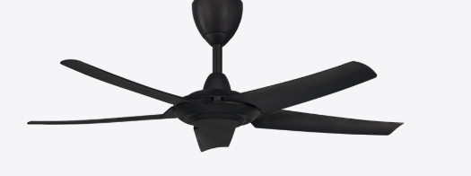 Alpha DC Motor Ceiling Fan- (46 ") 5 ABS Blade 12+12 Speed with Remote control - Matt Black