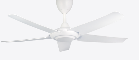 Alpha DC Motor Ceiling Fan- (46 ") 5 ABS Blade 12+12 Speed with Remote control - Matt White
