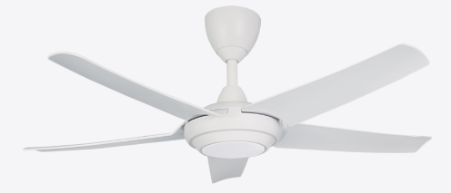 Alpha DC Motor LED Ceiling Fan- (40 ") 5 ABS Blade 12+12 Speed with Remote control - Matt Black