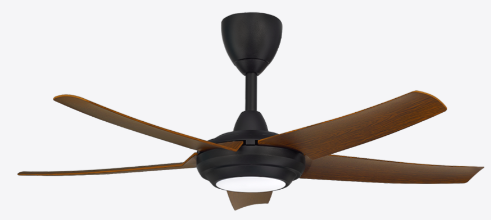 Alpha DC Motor LED Ceiling Fan- (40 ") 5 ABS Blade 12+12 Speed with Remote control - Walnut