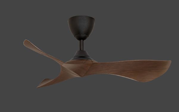 Alpha DC Motor Ceiling Fan- (40 ") 3 ABS Blade 12 speed with Remote control - Walnut