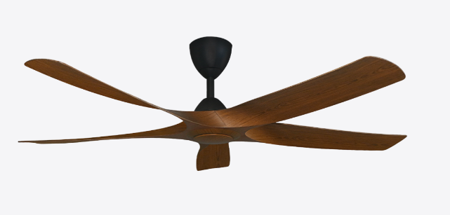Alpha Ultra DC Motor Ceiling Fan- (56 ") 5 ABS Blade 8+8 Speed with Remote control - Walnut