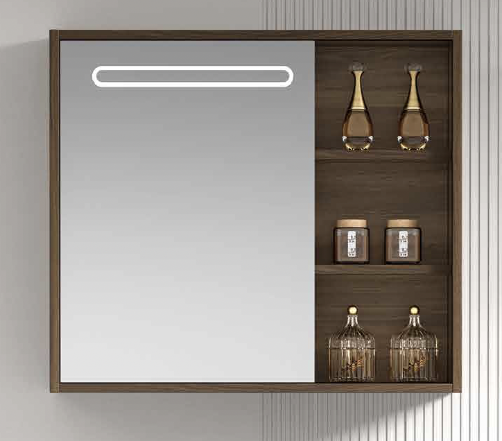 Carbon Steel Mirror Cabinet with LED Lights