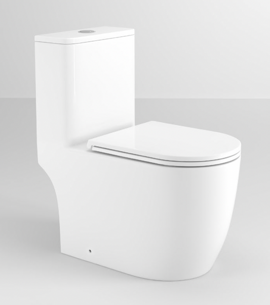 GOVA Washdown Spinning Flush WC Complete Set c/w UF Seat Cover (S-250mm) - White