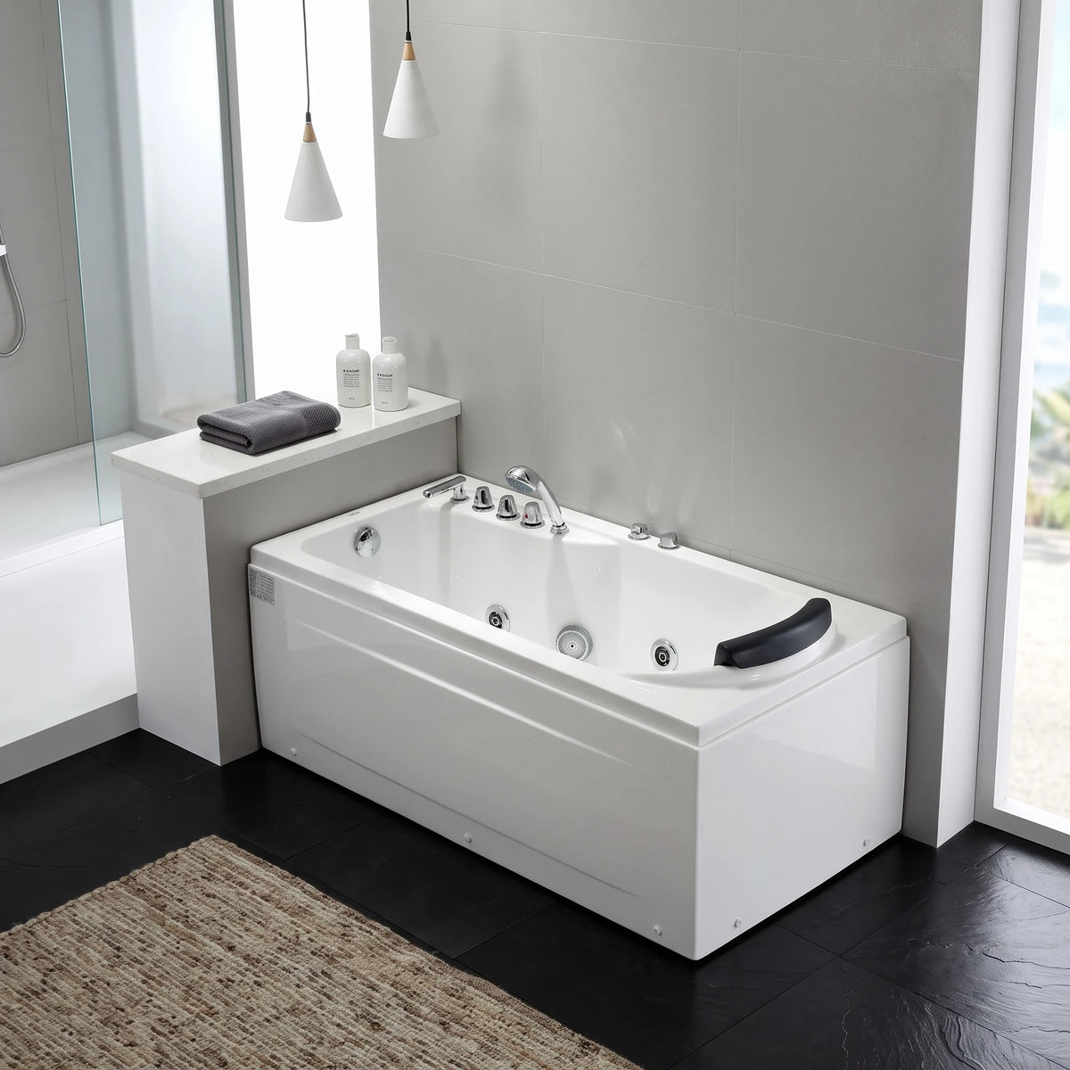 Massage Bath Tub (Left) in a room setting
