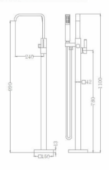 Standalone Bath Mixer