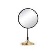 Magnifying Mirror 8"- Black & Gold