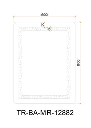 Tora 5mm LED Mirror c/w Aluminium Frame