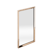 Tora Rectangular Stainless Steel Rose Gold Frame Mirror L500 x H700mm