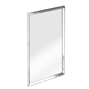 Tora Rectangular Stainless Steel Frame Mirror L600 x H800mm