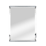 Tora Rectangular Stainless Steel Frame Mirror L600 x H800mm