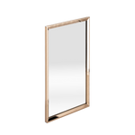 Tora Rectangular Stainless Steel Rose Gold Frame Mirror L600 x H800mm