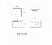 Carbon Steel Basin Cabinet Set