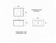 Carbon Steel Basin Cabinet Set