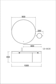 Stainless Steel Main Basin Cabinet Set