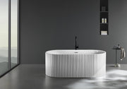 Modern freestanding bath tub with elegant contours, perfect for luxury bath tub in Malaysia bathrooms.
