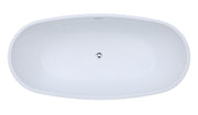 Free Standing Bathtub c/w Waste - White