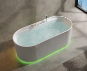 Massage Bath Tub with faucet c/w 4 pcs middle jets, 8 pcs small jets and 8pcs air jets