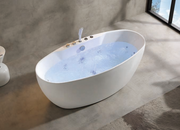 Massage Bath Tub with faucet and waste c/w 4 pcs middle jets and 8 pcs small jets