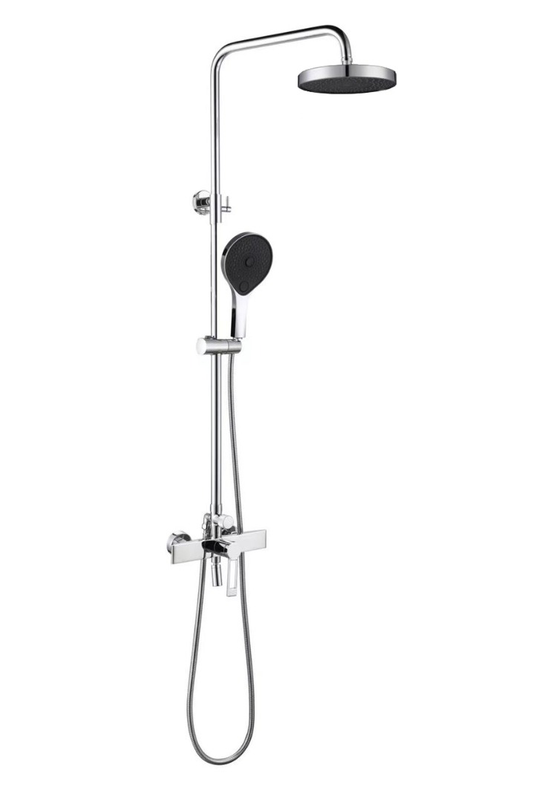Exposed Shower Bar Set - Chrome