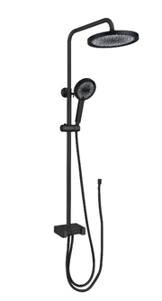 SUS304 Exposed Shower Bar Set (for Instant Water Heater used) - Matt Black