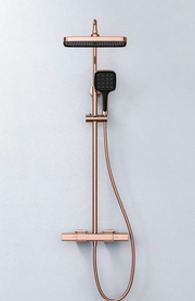 Exposed Shower Set - Brushed Rose Gold