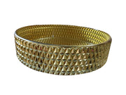 Round Glass Vessel Sink - Gold