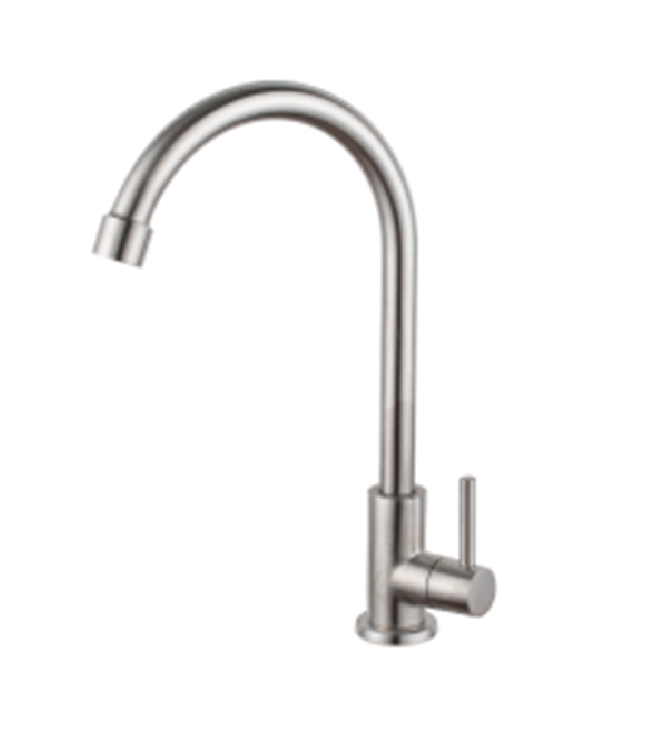 SUS304 Pillar Sink Tap - Satin