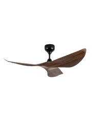 Rezo DC Motor Ceiling Fan- (38 '") 3 ABS Blade with 6+6 Speed Remote control - Dark Wood