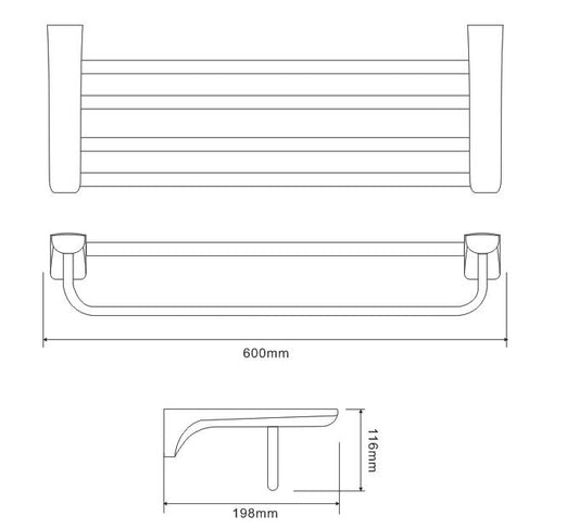Towel Rack - Grey