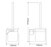 Toilet Brush Holder - Grey